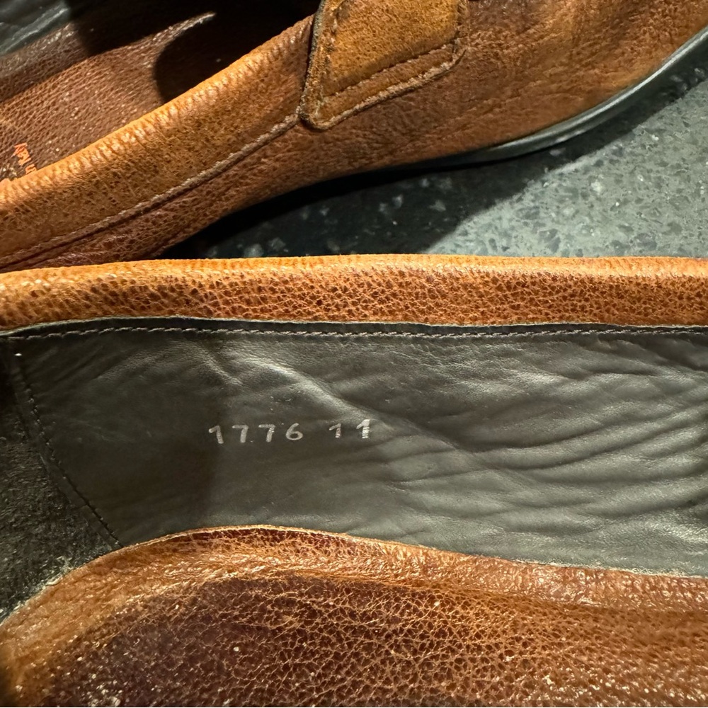Prada Brown Pebble Leather Loafer/Slip On Men’s size 11 - Picture 9 of 9